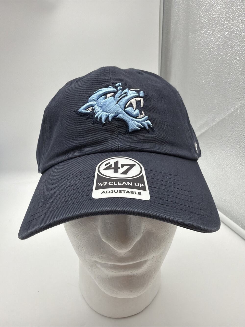 Baruch College Bearcats 47 Clean Up Adjustable Navy Blue Hat Cap Dad Fit